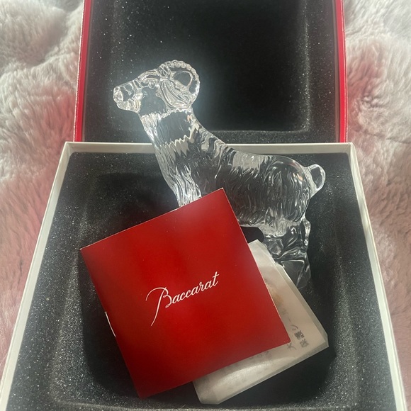 Baccarat Crystal Zodiac Ram Figurine/Paperweight - Picture 3 of 5